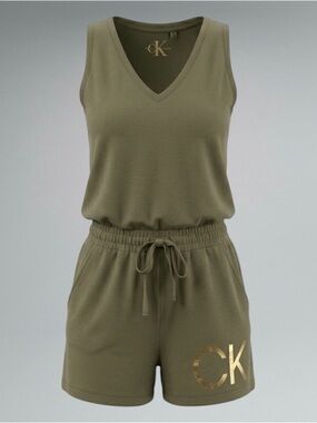 Calvin Klein Elegant Sleeveless Romper Jumpsuit - 6X2A1H9E - 2XL